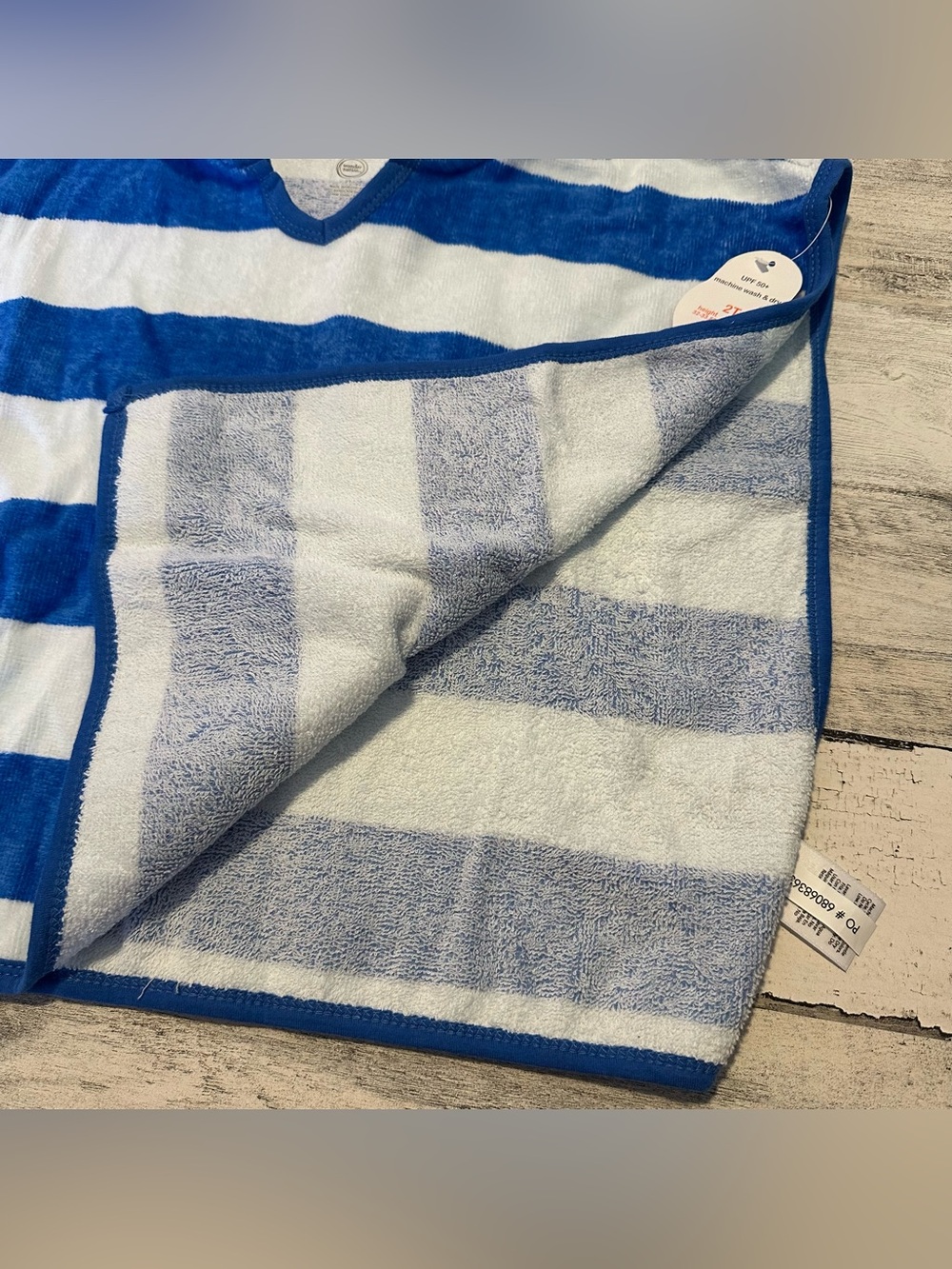 Wonder Nation Bath Cape Towel With Hood Size 2T NEW - Picture 3 of 4